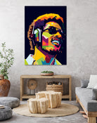 Stevie Wonder by Yusuf Yusuf Dedi Wijaya on GIANT ART - white vector illustration