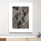 Classic Silver Gray Charcoal Rose Gold Geo #1 #geometric by Anita & Bella Jantz on GIANT ART - gray digital drawing