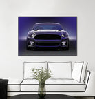 Sixth Generation Mustang Full Frontal by charles sinklier on GIANT ART - black digital painting