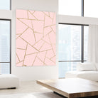 Blush Pink Gold Geometric Glam #1 #geo #decor #art by Anita & Bella Jantz on GIANT ART - pink digital drawing