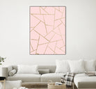 Blush Pink Gold Geometric Glam #1 #geo #decor #art by Anita & Bella Jantz on GIANT ART - pink digital drawing