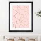 Blush Pink Gold Geometric Glam #1 #geo #decor #art by Anita & Bella Jantz on GIANT ART - pink digital drawing