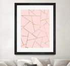 Blush Pink Gold Geometric Glam #1 #geo #decor #art by Anita & Bella Jantz on GIANT ART - pink digital drawing