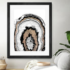 Gray Black White Agate with Gold Glitter #1a #gem #decor by Anita & Bella Jantz on GIANT ART - gray photo illustration