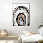 Gray Black White Agate with Gold Glitter #1a #gem #decor by Anita & Bella Jantz on GIANT ART - gray photo illustration