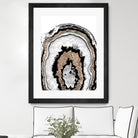 Gray Black White Agate with Gold Glitter #1a #gem #decor by Anita & Bella Jantz on GIANT ART - gray photo illustration