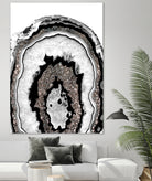 Gray Black White Agate with Silver Glitter #1a #gem #decor by Anita & Bella Jantz on GIANT ART - gray photo illustration