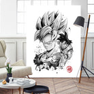 Super Saiyan Warrior by Antonio Camarena on GIANT ART - white digital painting