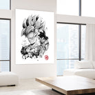 Super Saiyan Warrior by Antonio Camarena on GIANT ART - white digital painting