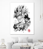 Super Saiyan Warrior by Antonio Camarena on GIANT ART - white digital painting