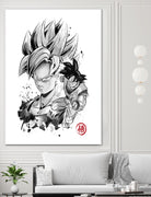 Super Saiyan Warrior by Antonio Camarena on GIANT ART - white digital painting