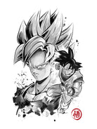 Super Saiyan Warrior by Antonio Camarena on GIANT ART - white digital painting