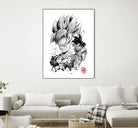 Super Saiyan Warrior by Antonio Camarena on GIANT ART - white digital painting