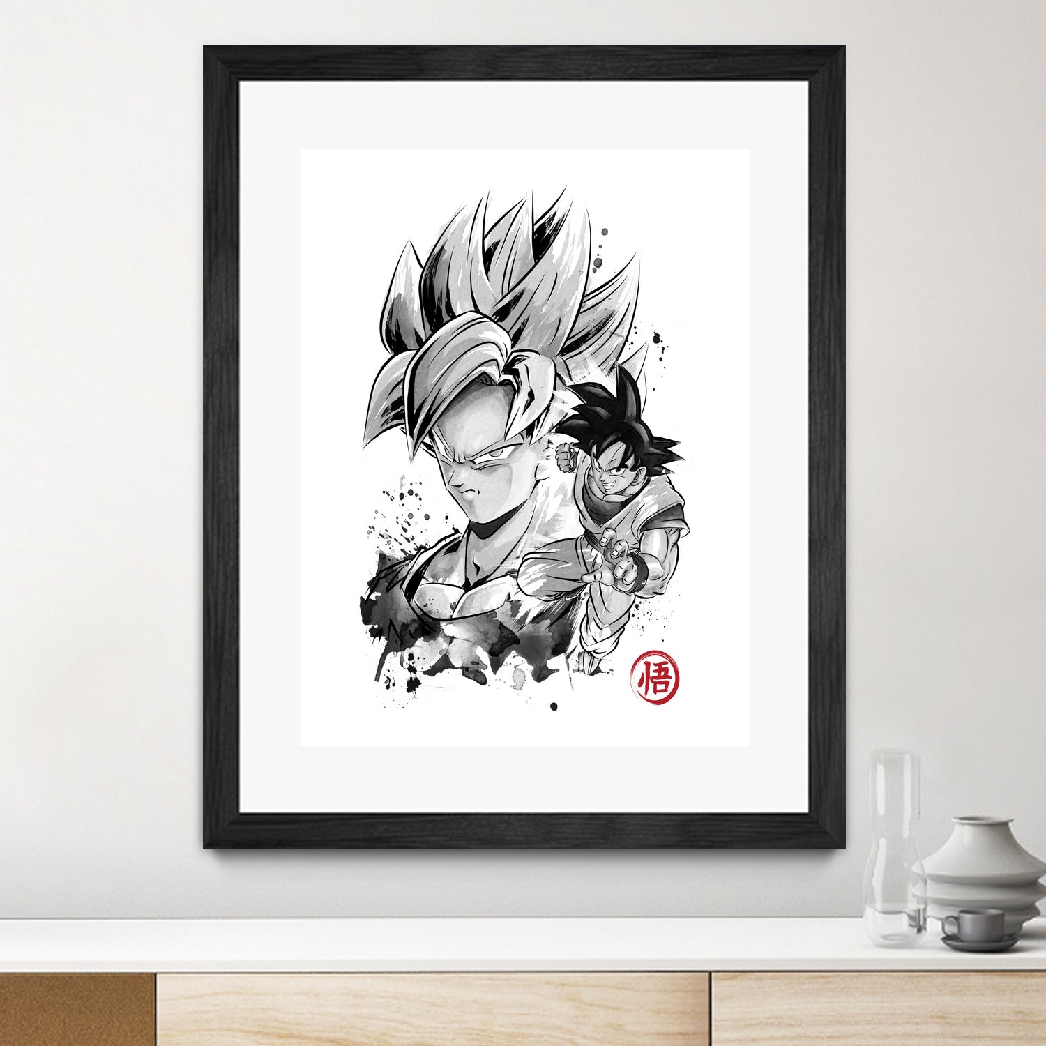 Super Saiyan Warrior by Antonio Camarena on GIANT ART - white digital painting