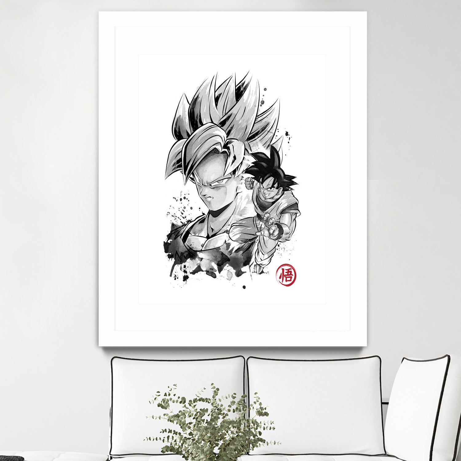 Super Saiyan Warrior by Antonio Camarena on GIANT ART - white digital painting