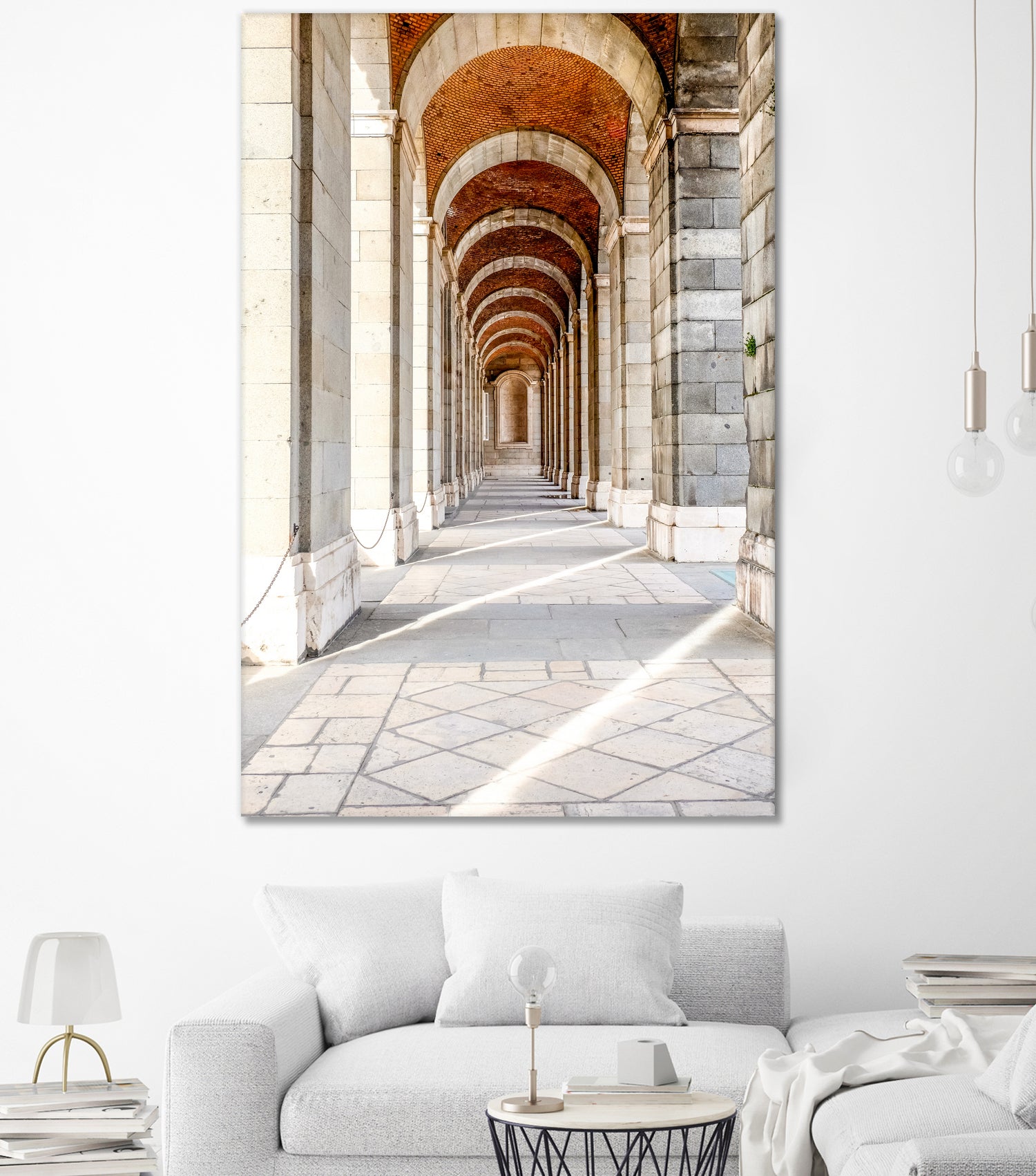 Sun Streams Down the Hall by Alex Tonetti on GIANT ART - white photo illustration