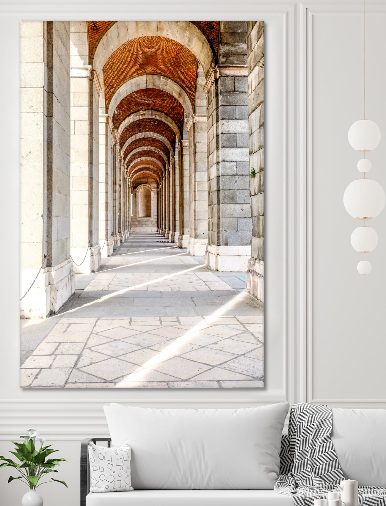 Sun Streams Down the Hall by Alex Tonetti on GIANT ART - white photo illustration