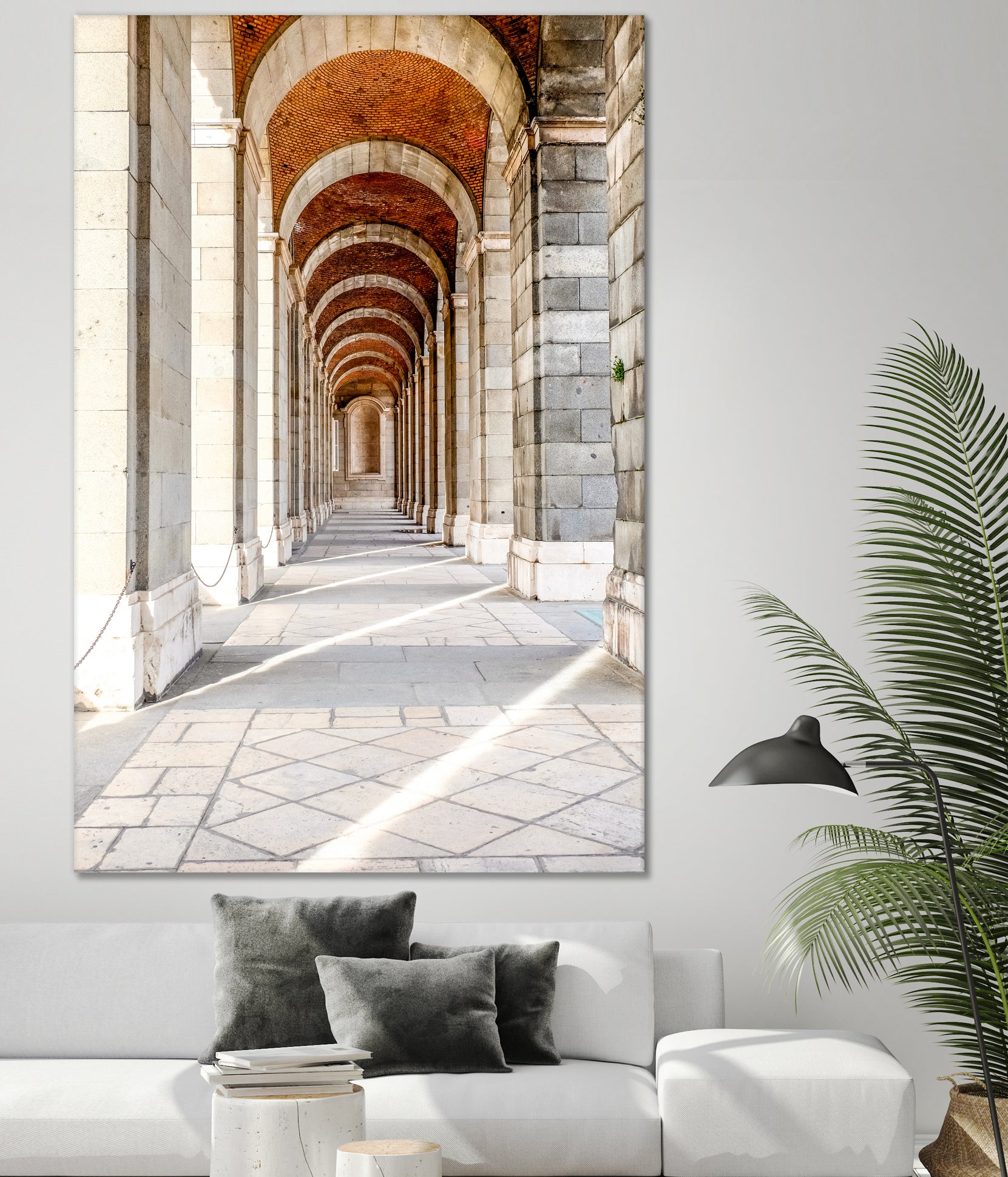 Sun Streams Down the Hall by Alex Tonetti on GIANT ART - white photo illustration