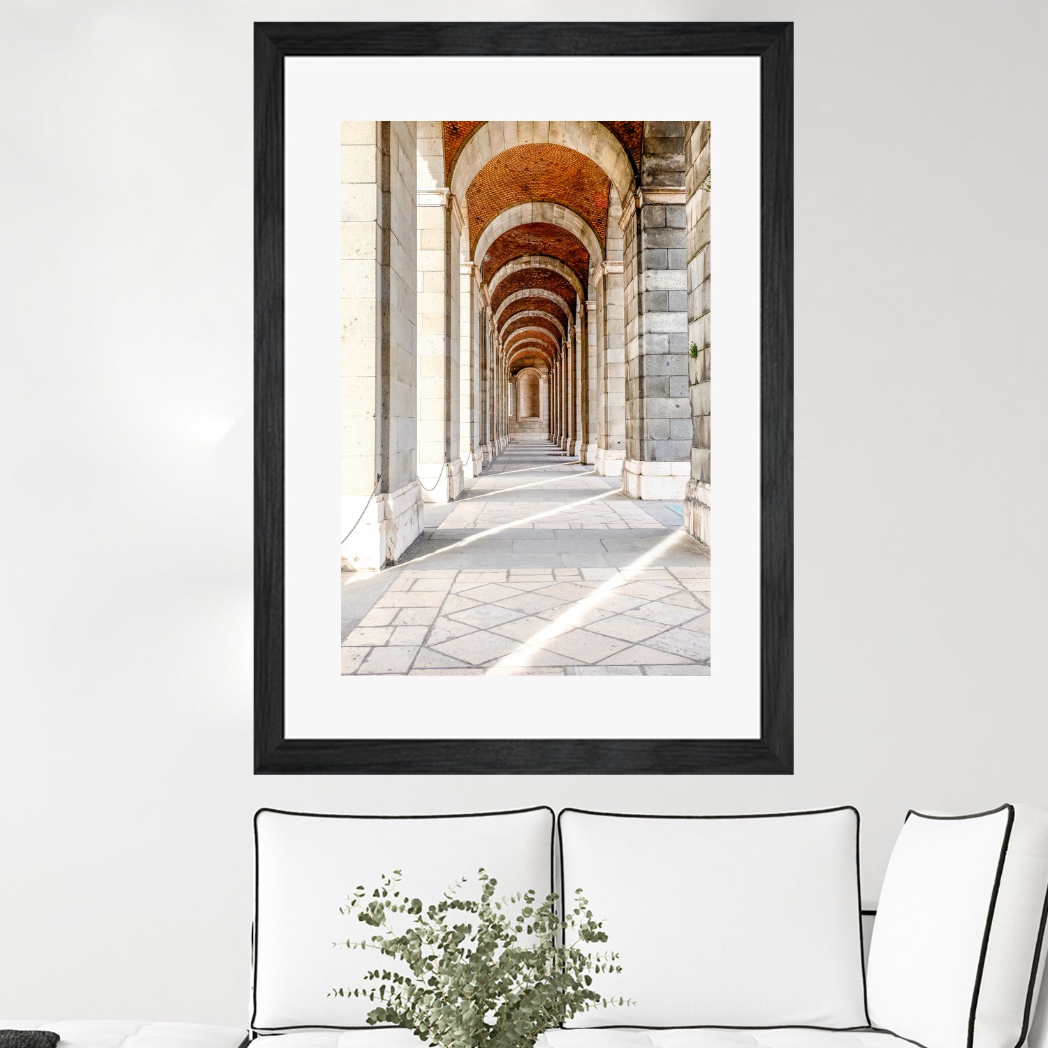 Sun Streams Down the Hall by Alex Tonetti on GIANT ART - white photo illustration