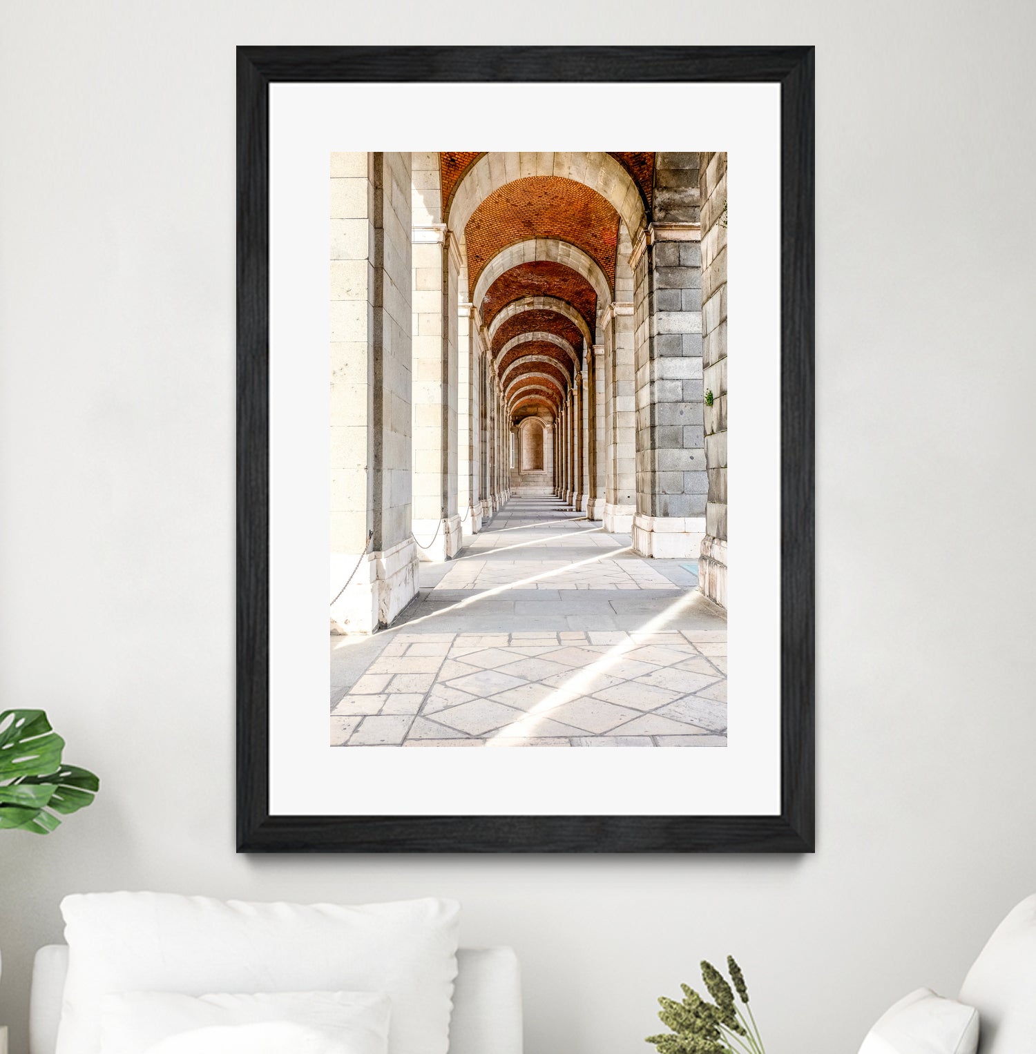 Sun Streams Down the Hall by Alex Tonetti on GIANT ART - white photo illustration