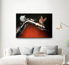 Flying Sax by João Bello on GIANT ART - red mixed media