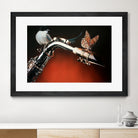 Flying Sax by João Bello on GIANT ART - red mixed media