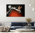 Flying Sax by João Bello on GIANT ART - red mixed media