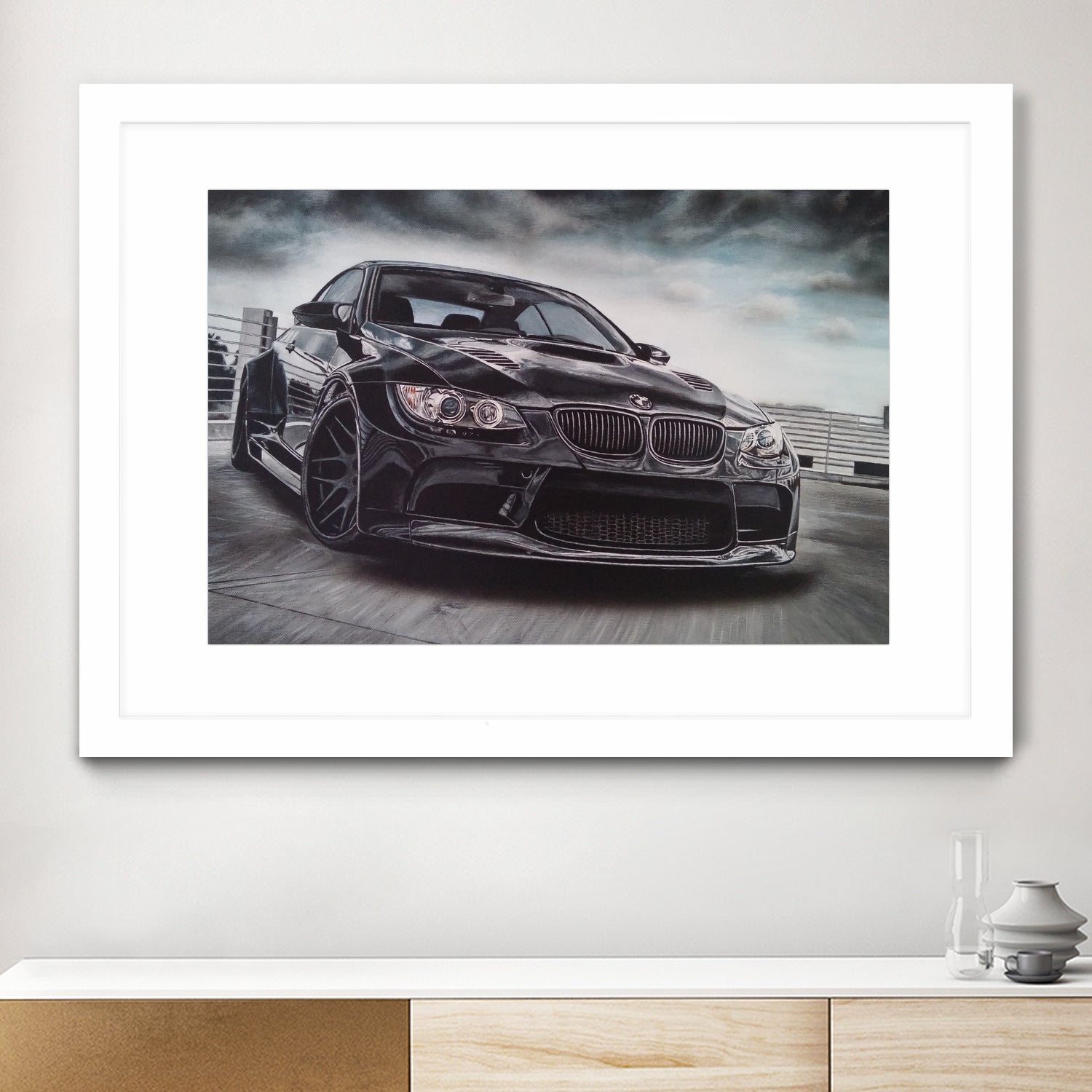 Sport Car by João Bello on GIANT ART - black mixed media