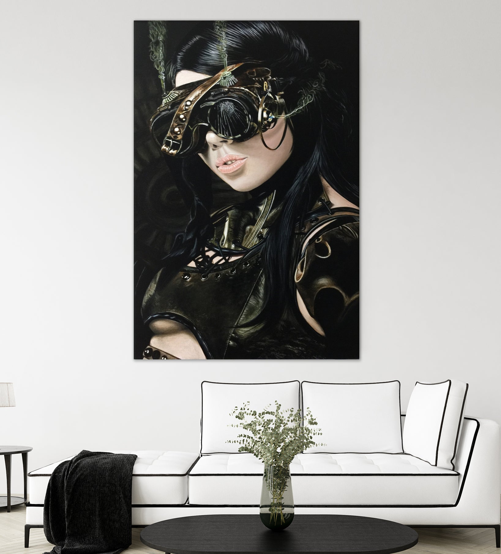 Steampunk Girl I by João Bello on GIANT ART - black mixed media