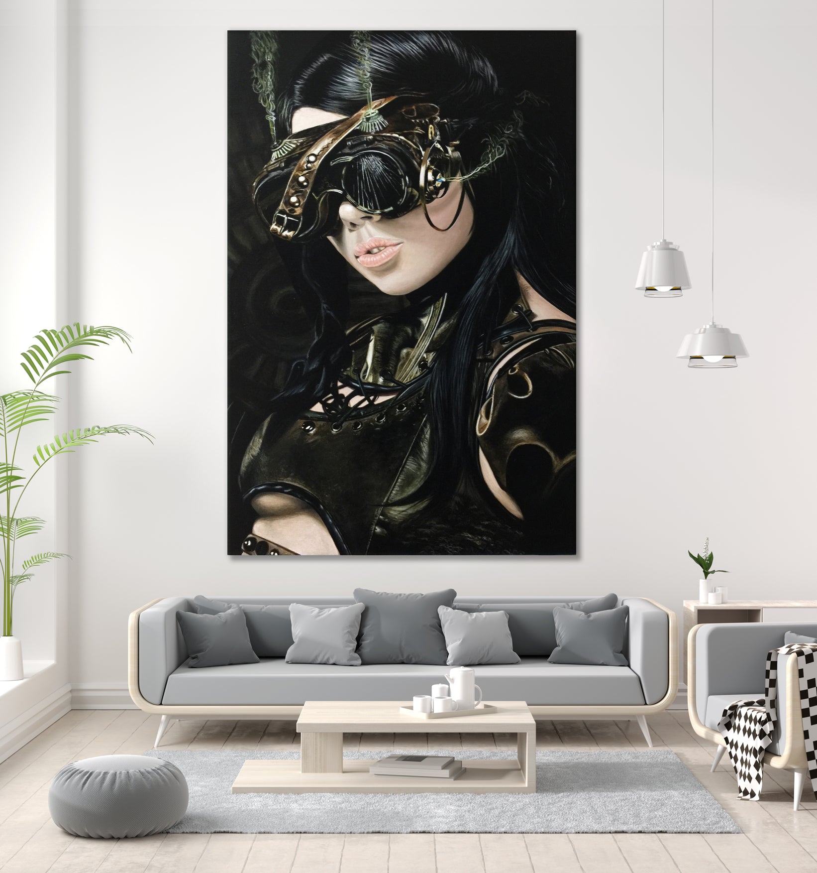 Steampunk Girl I by João Bello on GIANT ART - black mixed media