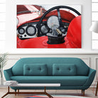 Old Racing Red Car by João Bello on GIANT ART - red mixed media