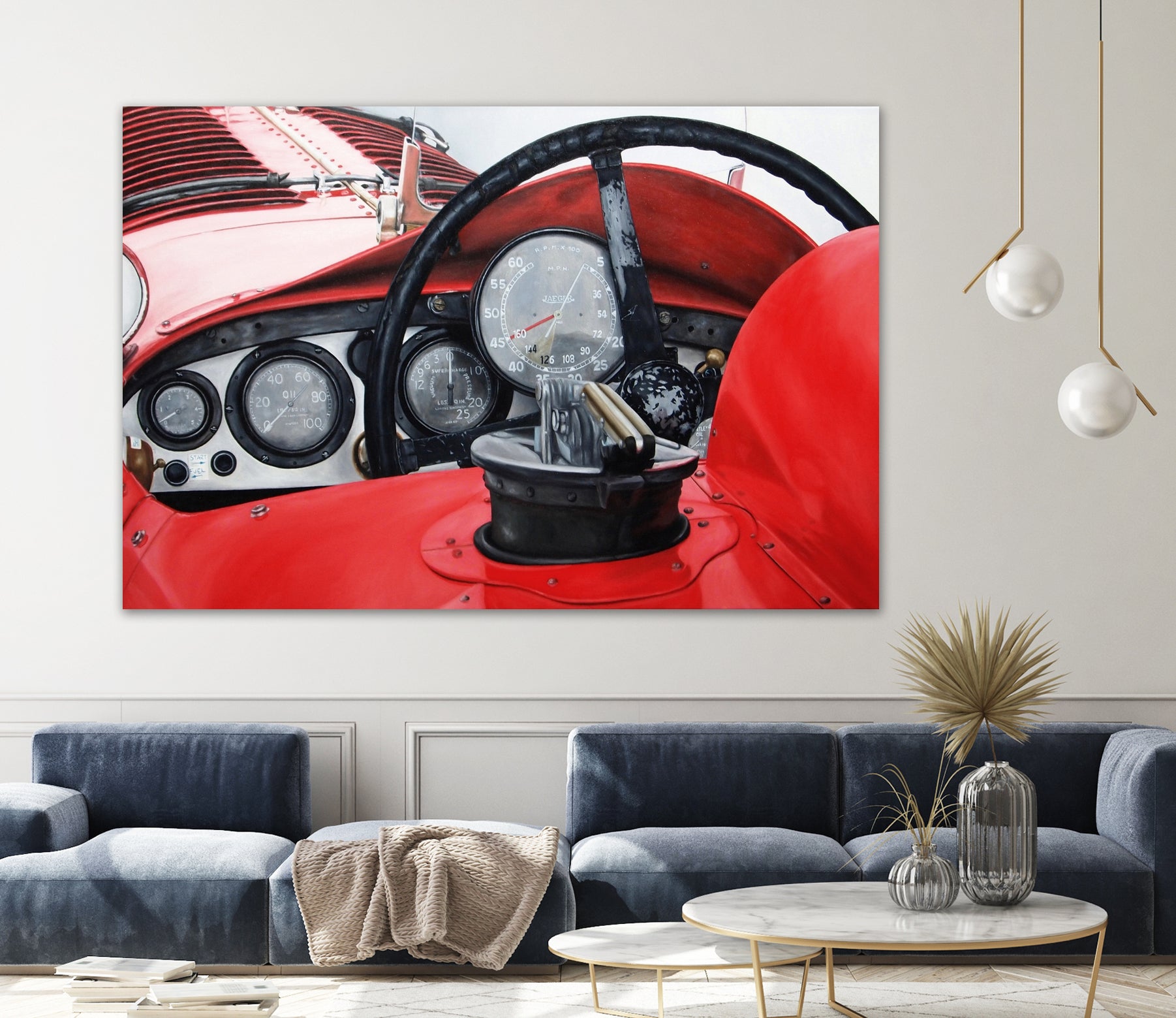 Old Racing Red Car by João Bello on GIANT ART - red mixed media