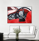 Old Racing Red Car by João Bello on GIANT ART - red mixed media