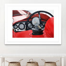 Old Racing Red Car by João Bello on GIANT ART - red mixed media