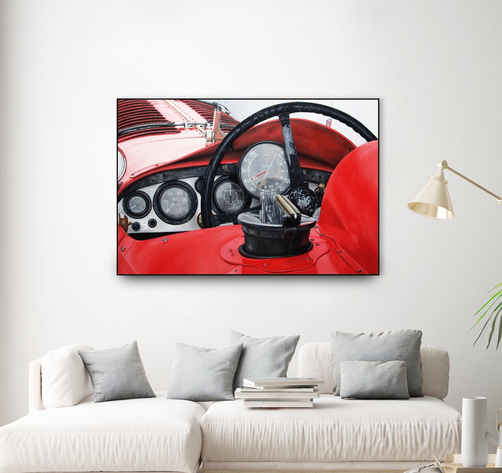 Old Racing Red Car by João Bello on GIANT ART - red mixed media