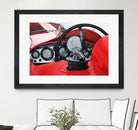 Old Racing Red Car by João Bello on GIANT ART - red mixed media