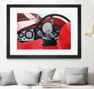 Old Racing Red Car by João Bello on GIANT ART - red mixed media