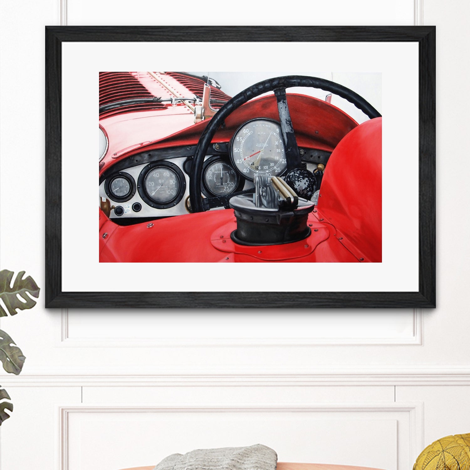 Old Racing Red Car by João Bello on GIANT ART - red mixed media