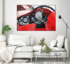 Old Racing Red Car by João Bello on GIANT ART - red mixed media