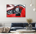 Old Racing Red Car by João Bello on GIANT ART - red mixed media