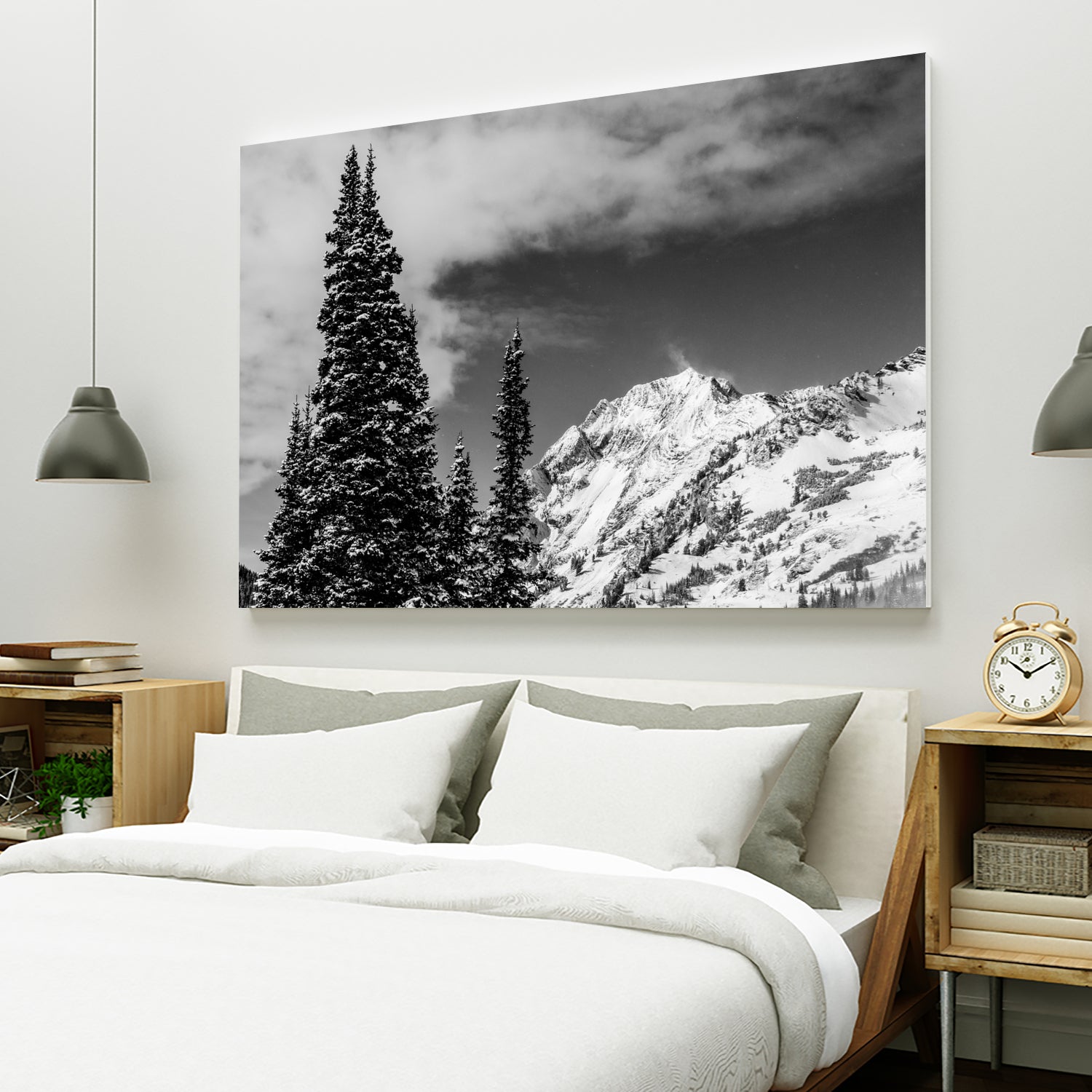 Trees Taller than the Highest Peak by Alex Tonetti on GIANT ART - gray photo illustration