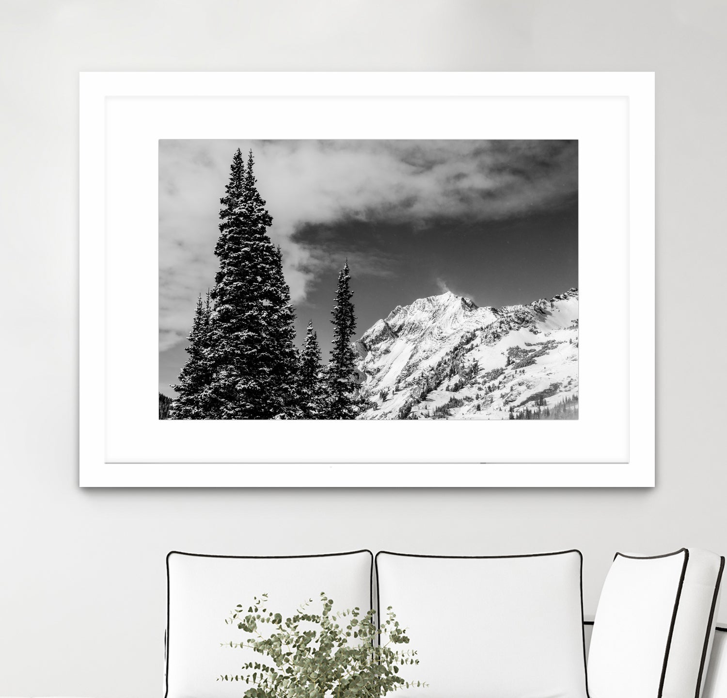 Trees Taller than the Highest Peak by Alex Tonetti on GIANT ART - gray photo illustration