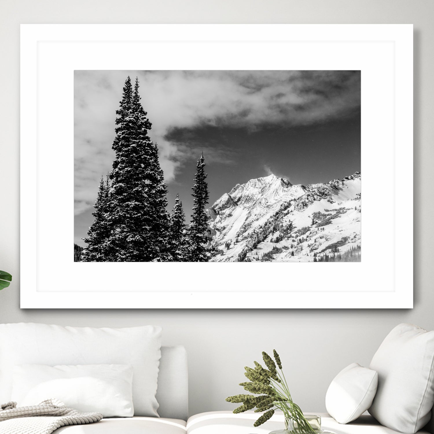 Trees Taller than the Highest Peak by Alex Tonetti on GIANT ART - gray photo illustration