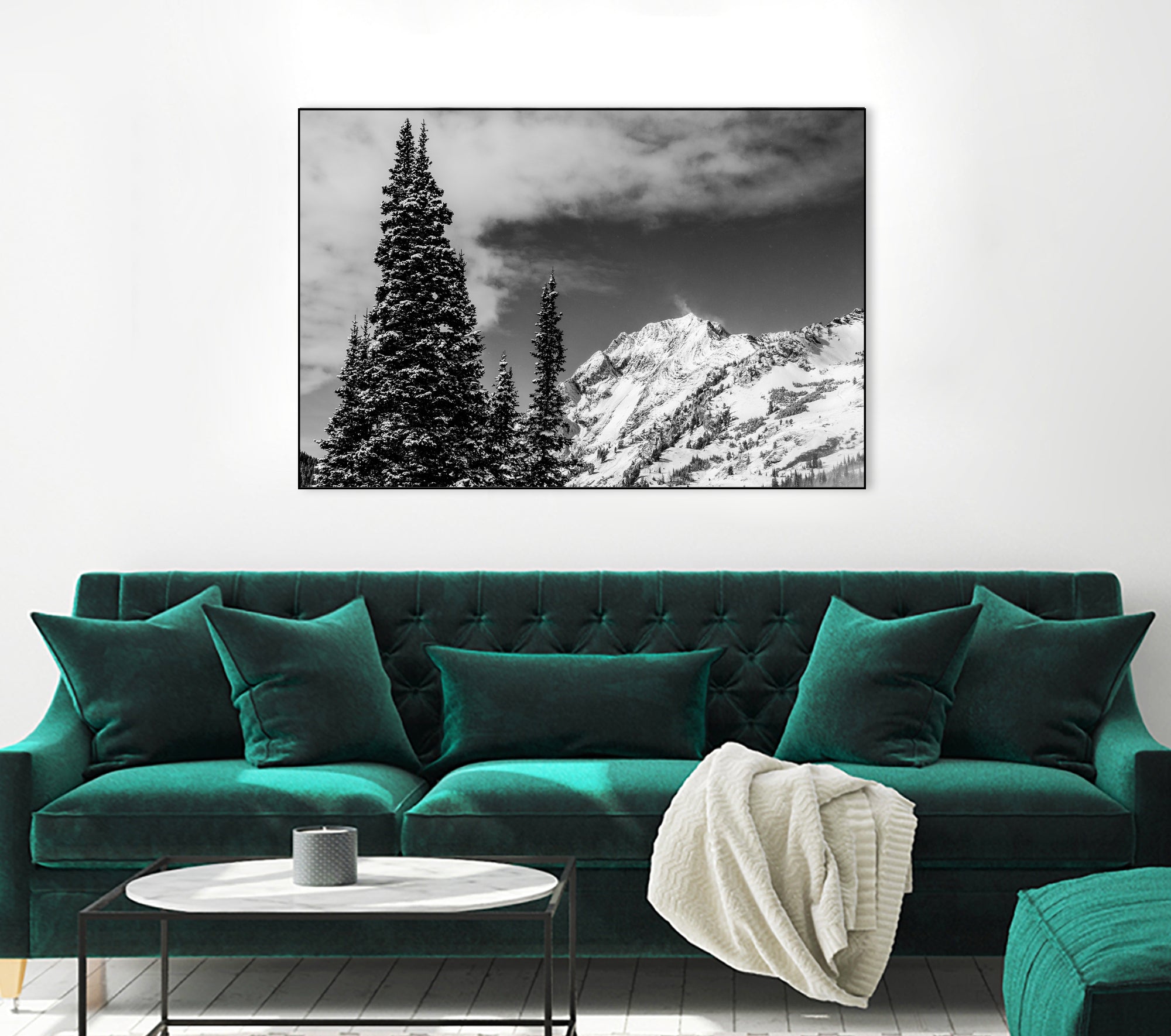 Trees Taller than the Highest Peak by Alex Tonetti on GIANT ART - gray photo illustration