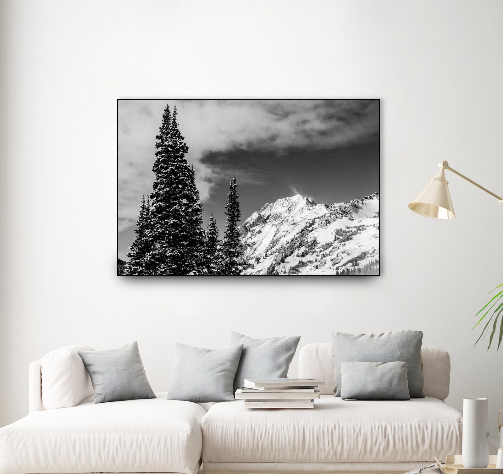 Trees Taller than the Highest Peak by Alex Tonetti on GIANT ART - gray photo illustration