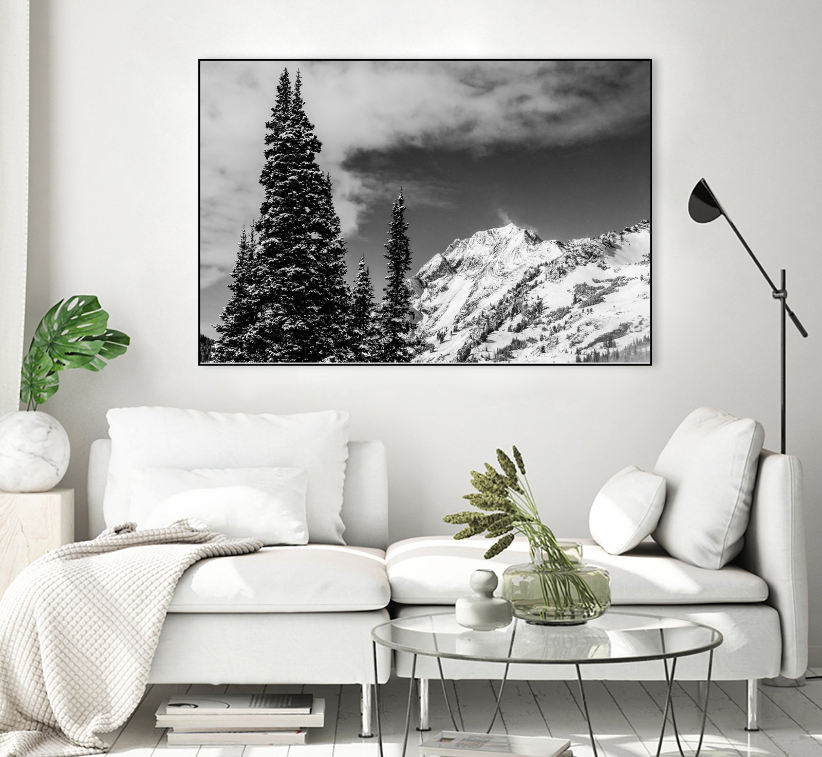 Trees Taller than the Highest Peak by Alex Tonetti on GIANT ART - gray photo illustration