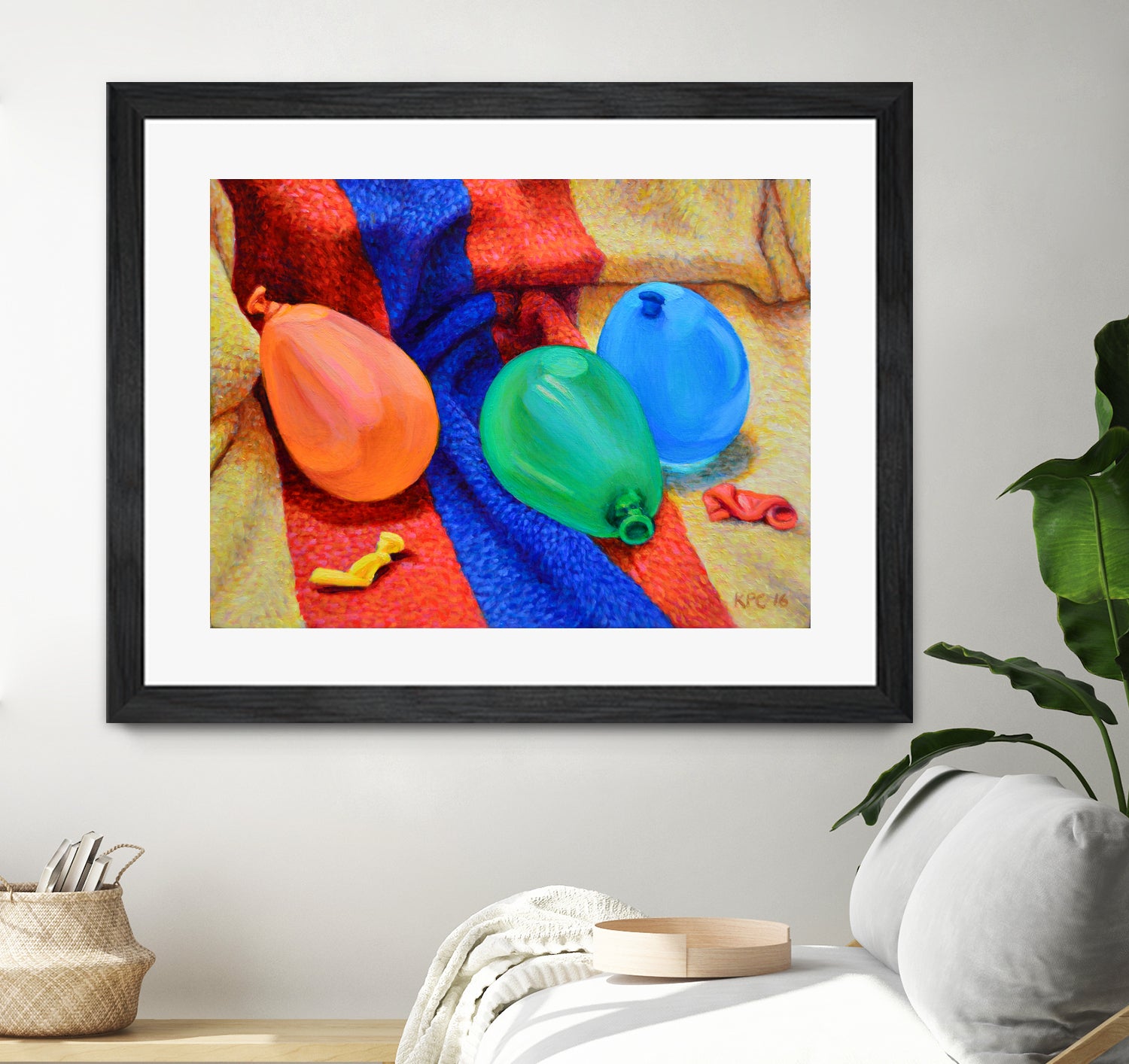 Water Balloons by Kenneth Cobb on GIANT ART - yellow mixed media