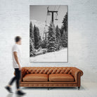 Chairlift to the Top by Alex Tonetti on GIANT ART - gray photo illustration