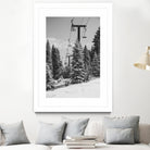 Chairlift to the Top by Alex Tonetti on GIANT ART - gray photo illustration