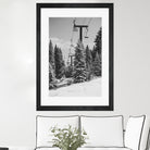 Chairlift to the Top by Alex Tonetti on GIANT ART - gray photo illustration